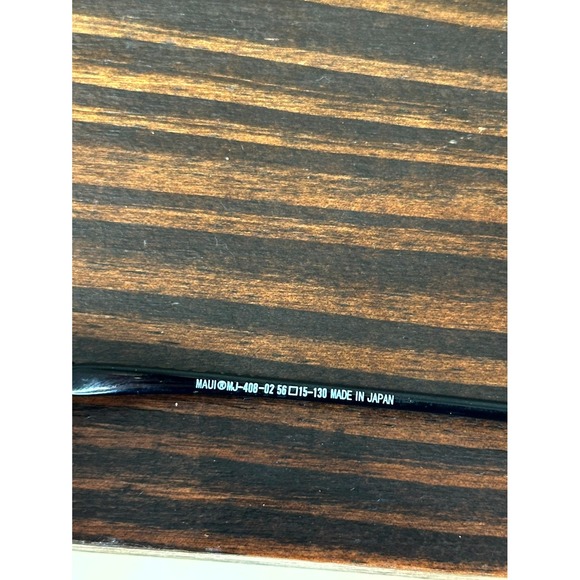 Maui Jim Sandy Beach MJ-408-02 Polished Black Sunglasses Rectangle Rimless 130mm - Picture 5 of 7